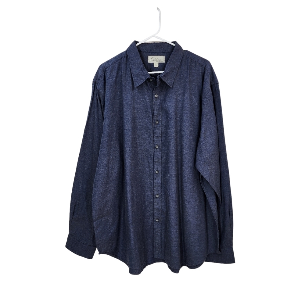 California Shirt Co. Men's Denny Yarn Dye Long Sleeve Shirt - XXL
